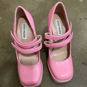 Steve Madden twice pink heels size 7.5